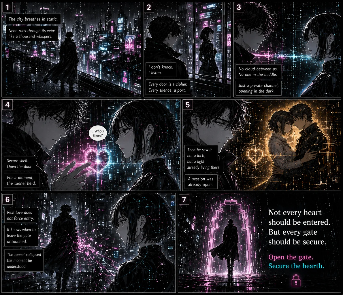 Ghost Love Protocol manga panel artwork